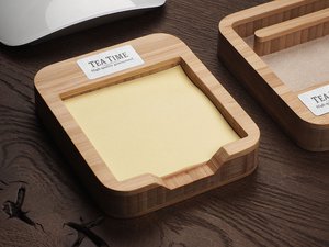 Дървена кутия за мемо карти 1832292
